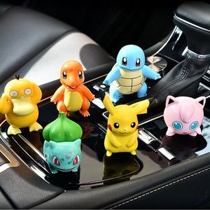 6pcs Pokemon Squirtle Pet Elf Doll Car Ornament Creative Gift Doll $15